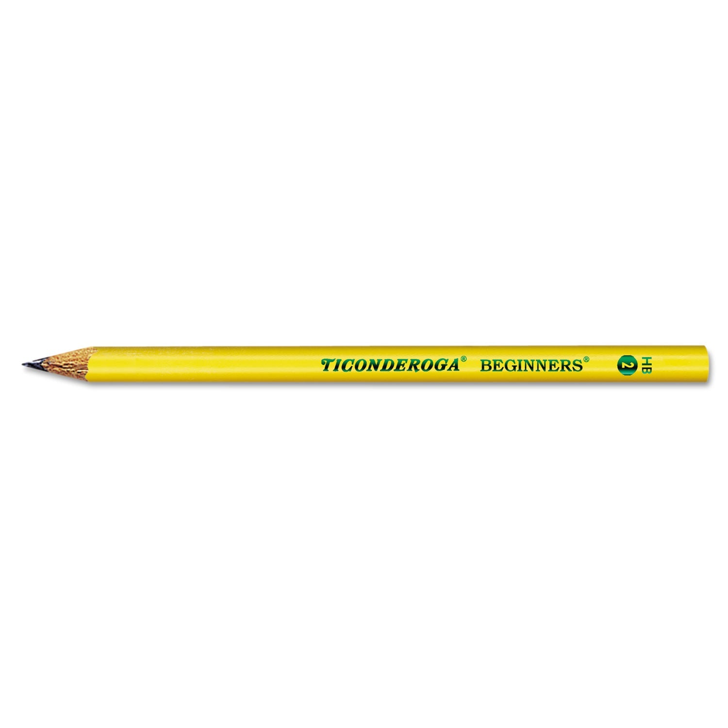 dixon-r-ticonderoga-beginners-woodcase-pencil-with-microban-hb-2-black-lead-yellow-barrel-dozen-dix130800002_1